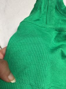 Urbanic Green Corset Crop Top