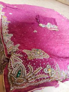 Embroidered Saree with blouse piece