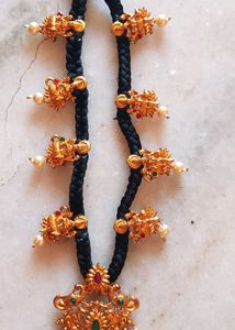 Lakshmi Locket Black Thread Chain