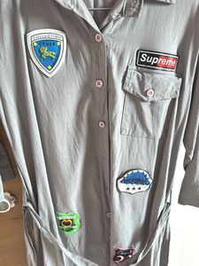 Patchwork Shirt Dress