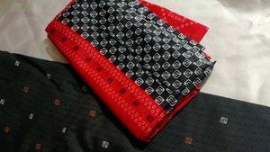 Bandhini Black Dress Material, Suit