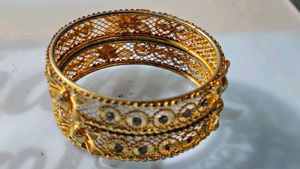 Golden Oxidised Bangles