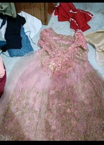 Women Indo-Western Fusion Gown With Zari