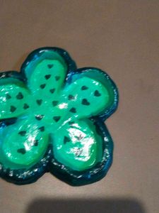 Green Flower Trinket Dish