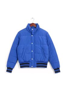 FASHION NOVA Blue Puffer Jacket