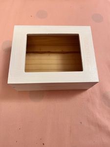 White Wooden Storage Box