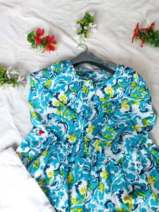 Floral Print Dress with Pants