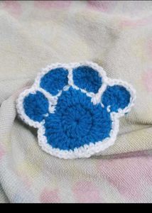 Handmade Crochet Paw Coaster