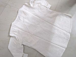 Off White Floral Embroidered Top