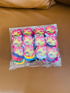 12 Bundles Of Colourful Rubber Bands