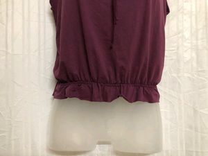 Morgan Purple Sleeveless Top