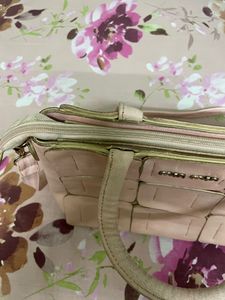 Brand Min Min Baby Pink Stylish Side Sling Handbag It Is Used But In Good Condition Smart Pink 💓grab It Fixed Price No Bargaining Please 🙏puja Sale Offer Grab It Fast