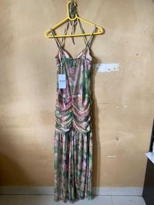 Corset Styled Side Slit Dress