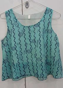 Crop Flared top