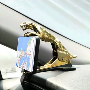 Imported Jaguar Car Phone Holder (Golden)