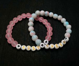 FREE SHIPPING....Sassy Queen Beaded Bracelet Set