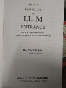 LL.M. Entrance Guide specially for du
