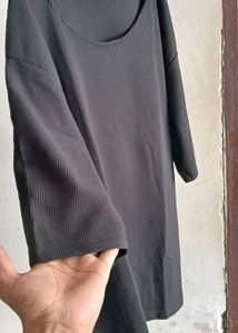 Comfy Black Boxy Top for women.