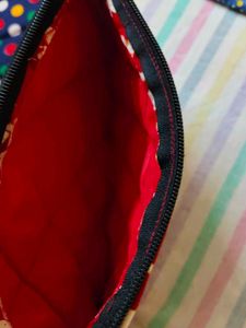 Multicolor Quilted Pouches - Set of 6