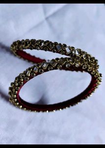 Red &amp; Gold Bangle Set