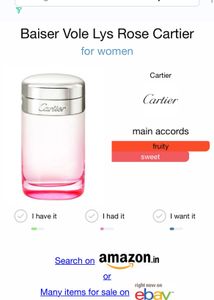 Baiser Vole Lys Rose Cartier for women