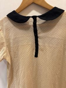 Vintage-Style Peter Pan Collar Blouse