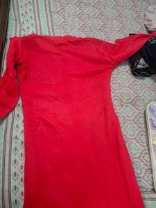 pink woollen Kurta