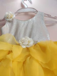Yellow Party  wear frock