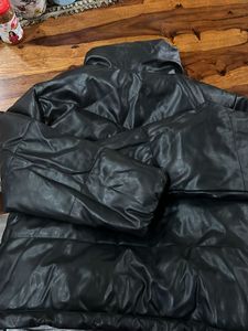 H&amp;M Divided Leather Jacket With Size S