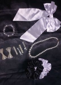 Pearl &amp; Satin Accessory Bundle