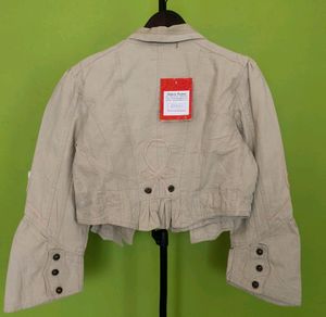 Trendy Denim Crop Jacket/New With Tag