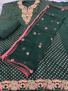 Partywear Suit Semi Stitch