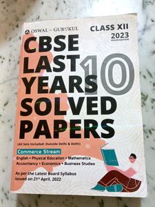 Oswal Gurukul All Subjects Class 12 Last 10 Years Question Book