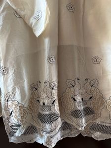 Embroidered White Ethnic Coord Set From Jaipur