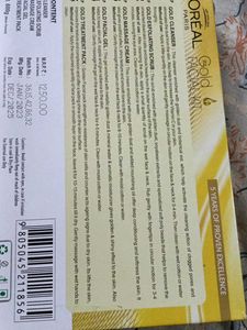 Loreal Paris Facial Gold Kit