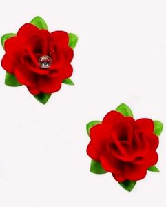 Red Rose Hair Clip (with &amp; w/o Stone)🌹