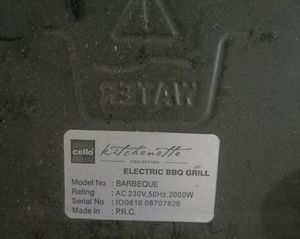 Cello Electric BBQ Grill
