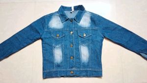 Denim Over Coat / Size S