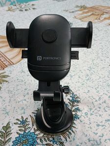 Portronics Adjustable Car Mobile Holder