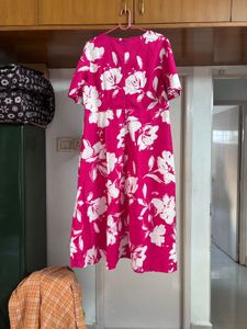“Fig” Pink Floral Dress