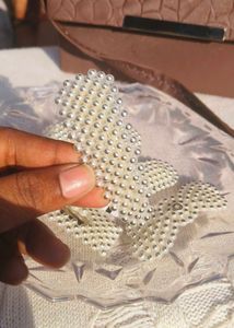 Cute Hair Clips Set with small pearl pack of 5