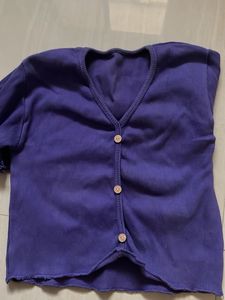 Yellow Flare Jeans purple top co. set