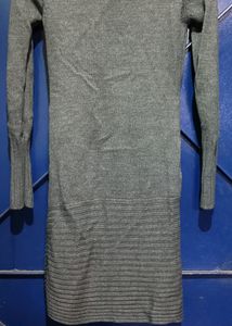 Urgent Sale: Woolen Grey Middy Dress For Women