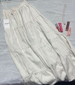 cute combo long fairy skirt &amp; off shoulder blacky