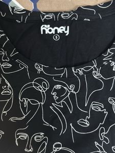 Abstract Faces T-Shirt Dress