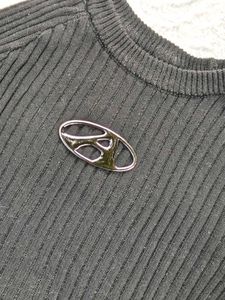 Distressed Black Knit Sweater