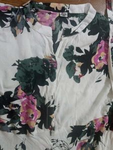 Floral White Dress