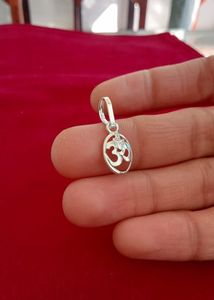 Pure Silver Om 🕉️ Pandal (wt:0.700g)
