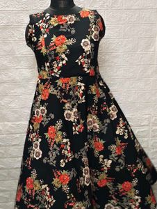 Floral Printed Dress Medium Size