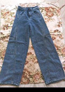 Wide Leg Denim Jeans SARFARAAS